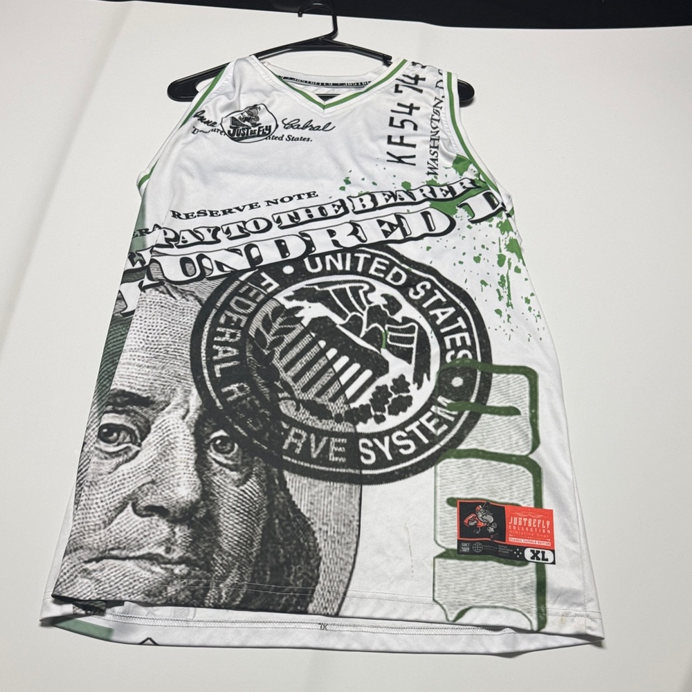 Graphic Print Men's Jersey Tank Top